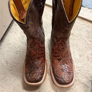 Tin Haul Brown and Black Men's Boots